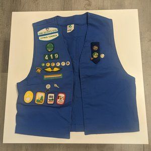 Girl Scout Blue Cadette Vest